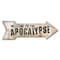 Signmission Welcome To The Apocalypse Arrow Decal Funny Home Decor 18in Wide D-A-999548 - alternate 1